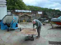 colin marking out a frame