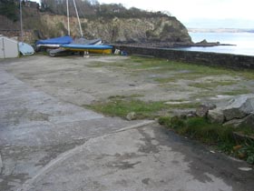 An empty dinghy yard