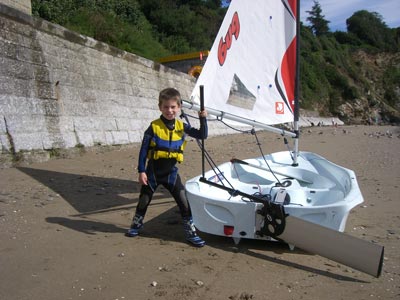 James ready for a sail