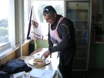Tim with his Birthday cake