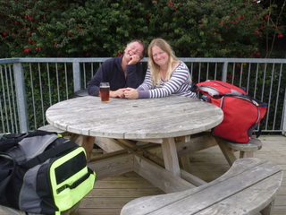 Pete & Jan relaxing after sailing today
