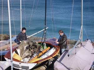 Richard & James putting the Merlin to bed