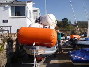 Preparing the safety boat-LAST SUNDAY