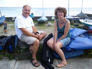 John & Sue relaxing after sailing