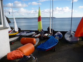 dinghy park on Sunday, preparing to sail