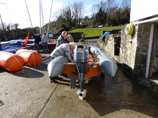 Loading up the Safety Boat